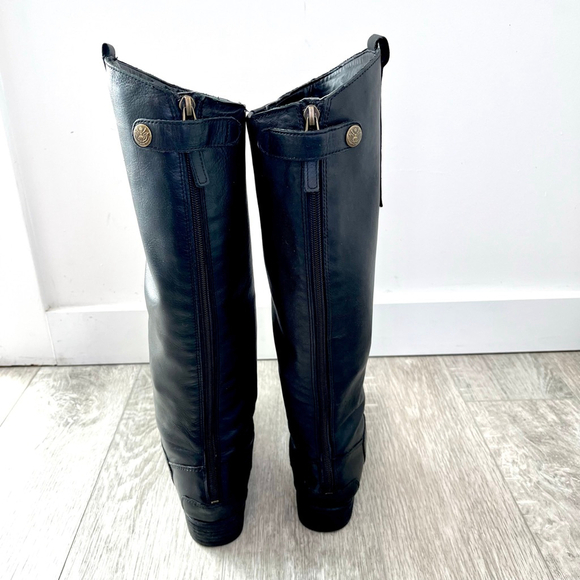 Sam Edelman Penny Riding Boots Black Leather Knee High Boots Women’s 6.5 / 36.5M - Picture 4 of 10